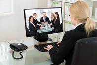 https://thumbs.dreamstime.com/b/businesswoman-video-conferencing-colleagues-computer-young-desk-office-57409675.jpg